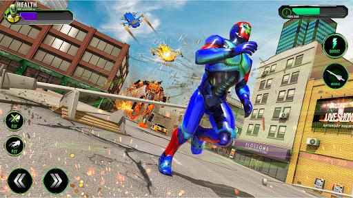 Wild Jackal Robot Bike Games - Gameplay image of android game