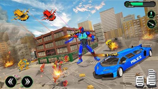 Wild Jackal Robot Bike Games - Gameplay image of android game