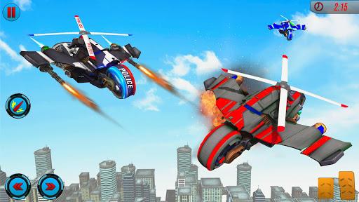 Flying Heli Robot Bike Games - Image screenshot of android app