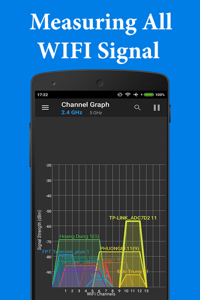 Wifi Analyzer Plus(+) - عکس برنامه موبایلی اندروید