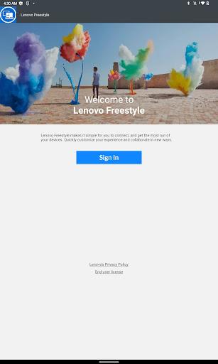 Lenovo Freestyle - Image screenshot of android app