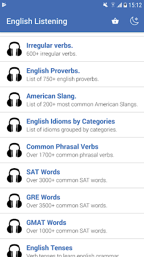 English Intermediate Listening - Image screenshot of android app