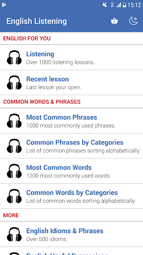 English Practice Listening - Image screenshot of android app