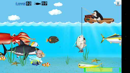 Penguin Fishing - Gameplay image of android game