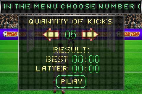 Football penalty. Shots on goa - Gameplay image of android game