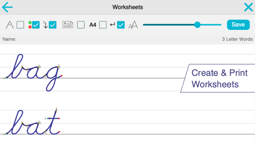 Cursive Letters Writing Wizard - عکس برنامه موبایلی اندروید