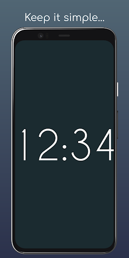 Fullscreen Clock - Image screenshot of android app