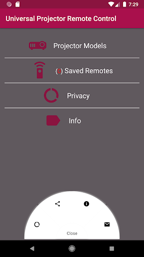 Universal Projector Remote Con - Image screenshot of android app