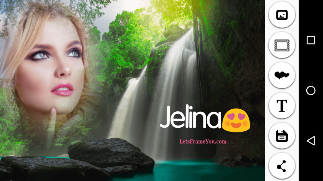 Lets Frame You - Romantic Love - Image screenshot of android app