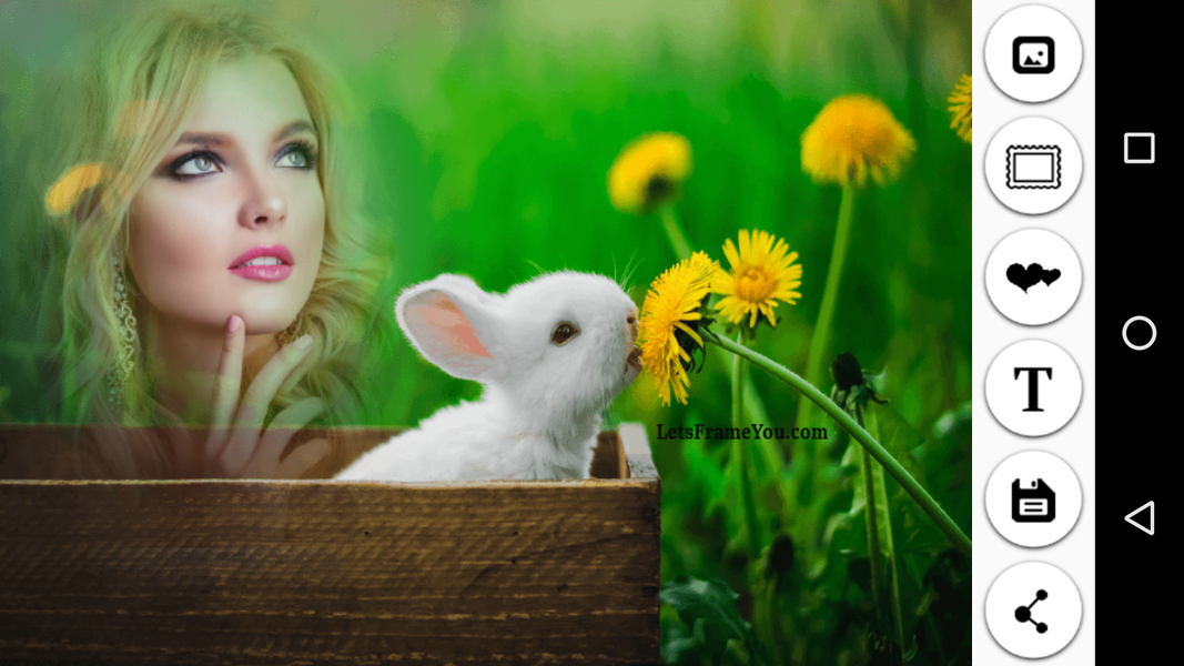 Lets Frame You - Romantic Love - Image screenshot of android app