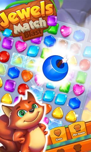 Jewels Match Blast - Match 3 - Gameplay image of android game