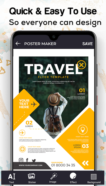 Poster Maker, Flyer, Banner Ma - Image screenshot of android app