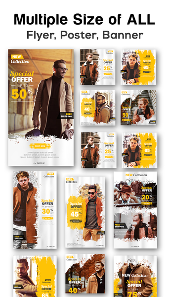 Poster Maker, Flyer, Banner Ma - Image screenshot of android app