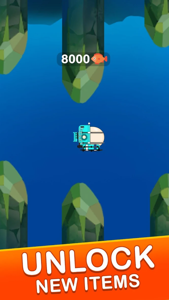 Submarine Game - Endless Game - Gameplay image of android game