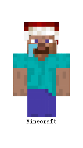 minecraft steve face logo