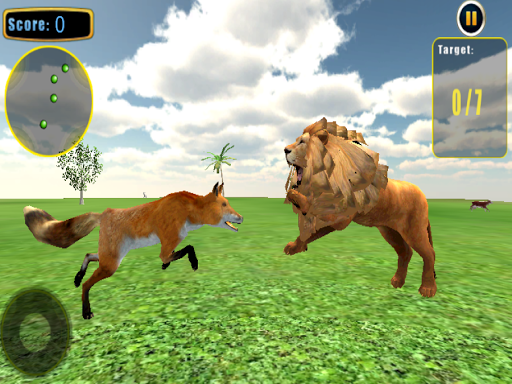 Angry Wild Fox Attack Sim 3D - Gameplay image of android game