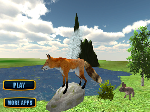 Angry Wild Fox Attack Sim 3D - Gameplay image of android game