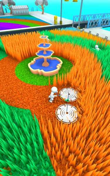 ASMR Grass Cutting - Gameplay image of android game