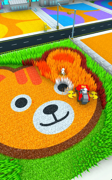 ASMR Grass Cutting - Gameplay image of android game