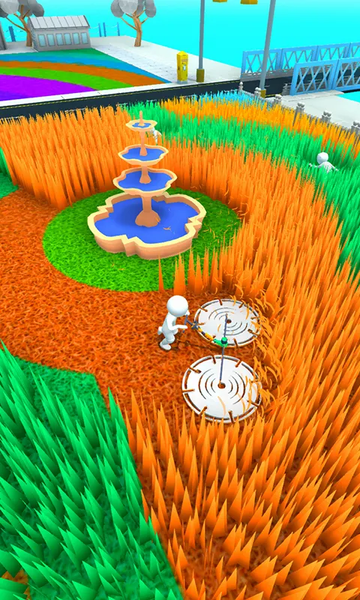 ASMR Grass Cutting - Gameplay image of android game