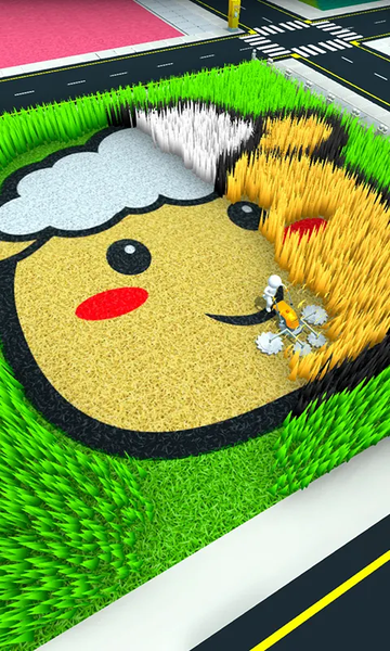 ASMR Grass Cutting - Gameplay image of android game