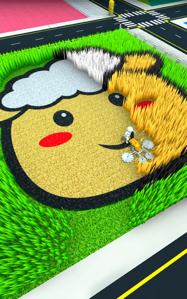 ASMR Grass Cutting - Gameplay image of android game