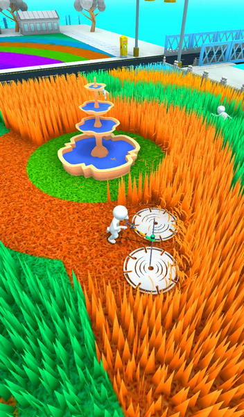 ASMR Grass Cutting - Gameplay image of android game