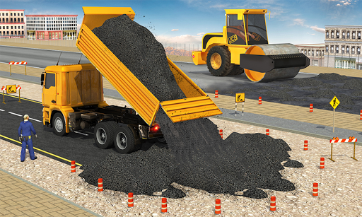 Highway Construction Games 3d - Gameplay image of android game