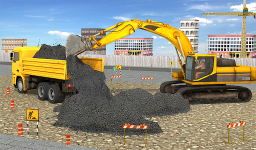 Highway Construction Games 3d - Gameplay image of android game
