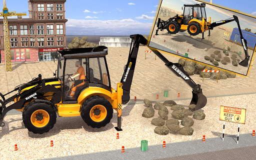 Highway Construction Games 3d - Gameplay image of android game