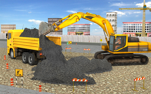 Highway Construction Games 3d - Gameplay image of android game