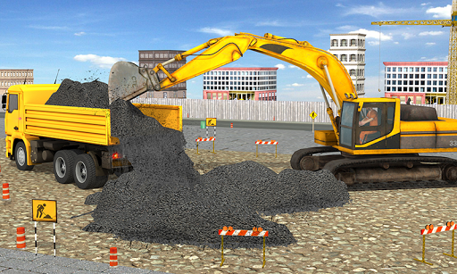 Highway Construction Games 3d - Gameplay image of android game
