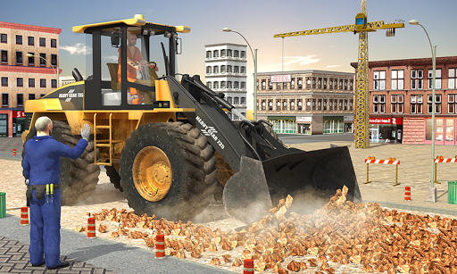 Highway Construction Games 3d - Gameplay image of android game