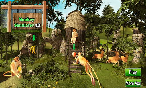 Monkey Simulator 3D - Gameplay image of android game
