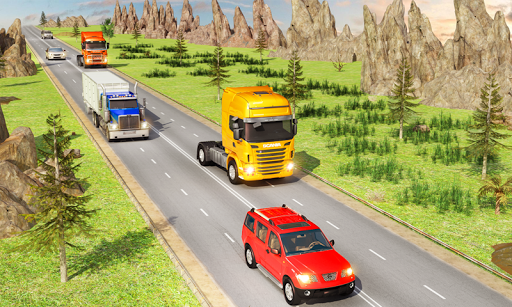 Traffic Highway Truck Racing - Truck Driving - Gameplay image of android game