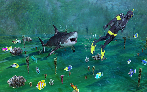 Shark Hunting Deep Dive - Gameplay image of android game