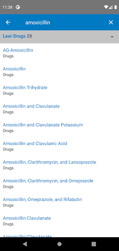 Uptodate Lexidrug - Image screenshot of android app