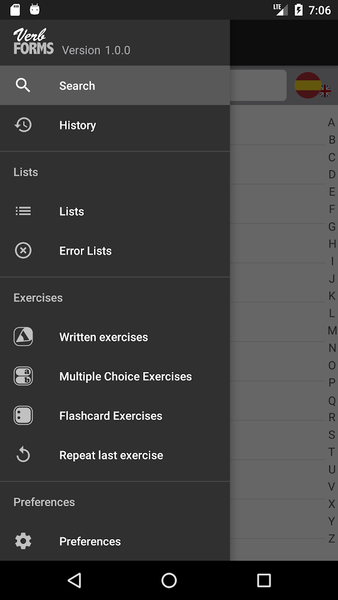 Spanish Verbs & Conjugation - Image screenshot of android app