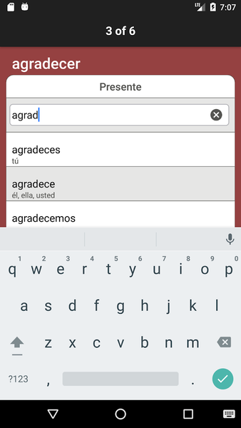 Spanish Verbs & Conjugation - Image screenshot of android app