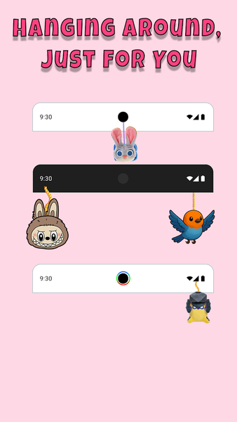 Yumo: Status Bar & Notch Pets - Image screenshot of android app