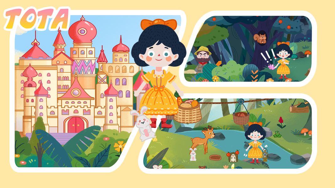 Tota Fairy Tales-Snow White - Gameplay image of android game