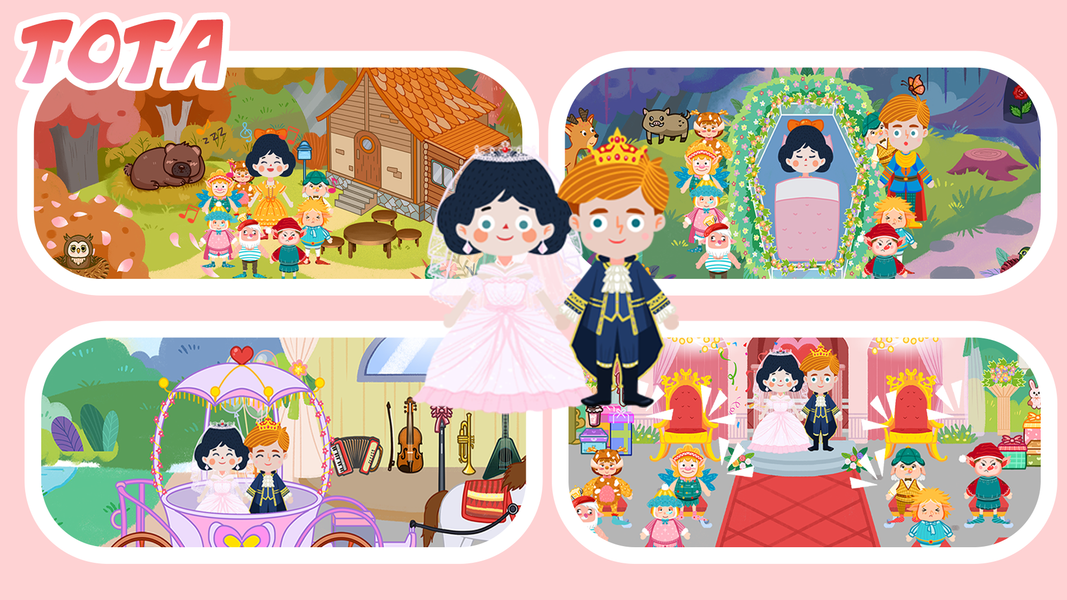 Tota Fairy Tales-Snow White - Gameplay image of android game