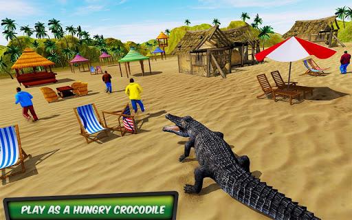 Hungry Crocodile Attack 3D: Crocodile Game 2019 - Gameplay image of android game