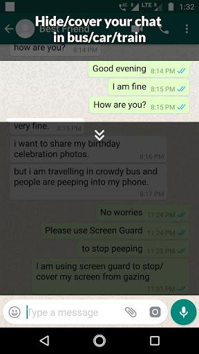 Screen Guard For Whatsapp - Image screenshot of android app