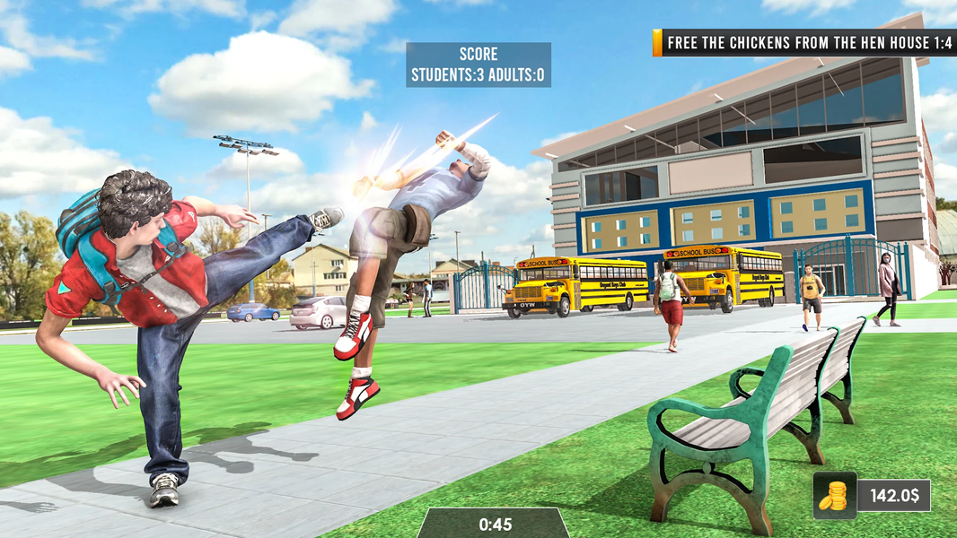 Bad Bully Guys High School - Gameplay image of android game