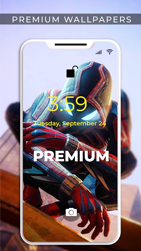 Spider 4K Hero Wallpapers Live - Image screenshot of android app