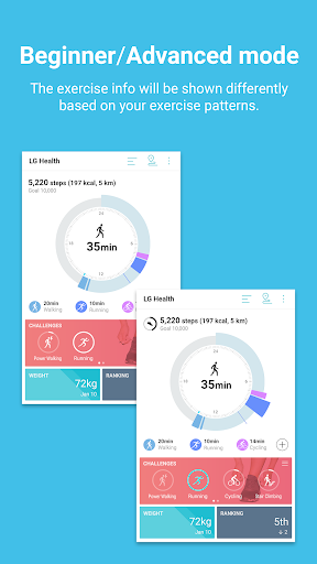 LG Health – سنجش فعالیت روزانه - عکس برنامه موبایلی اندروید