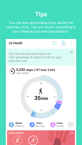 LG Health – سنجش فعالیت روزانه - Image screenshot of android app