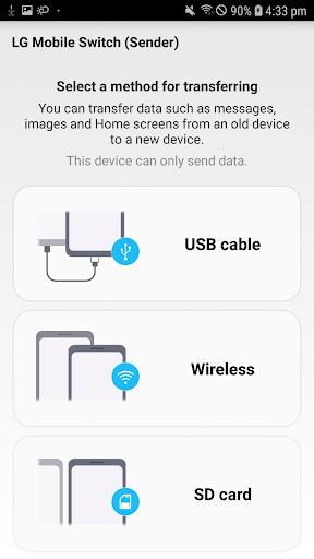 LG Mobile Switch - عکس برنامه موبایلی اندروید