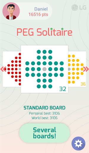 LG Peg Solitaire - Gameplay image of android game